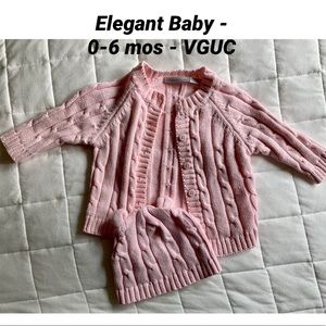 Elegant Baby Sweater Set